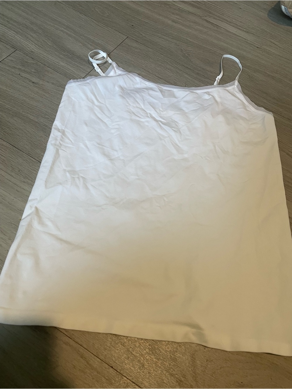 Ann Taylor White Satin-Look Camisole with Adjustable Straps